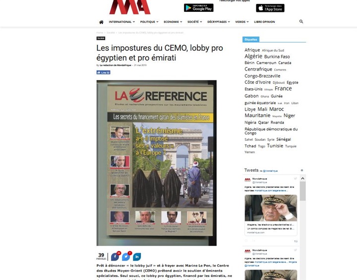 Désolé, Mondafrique…